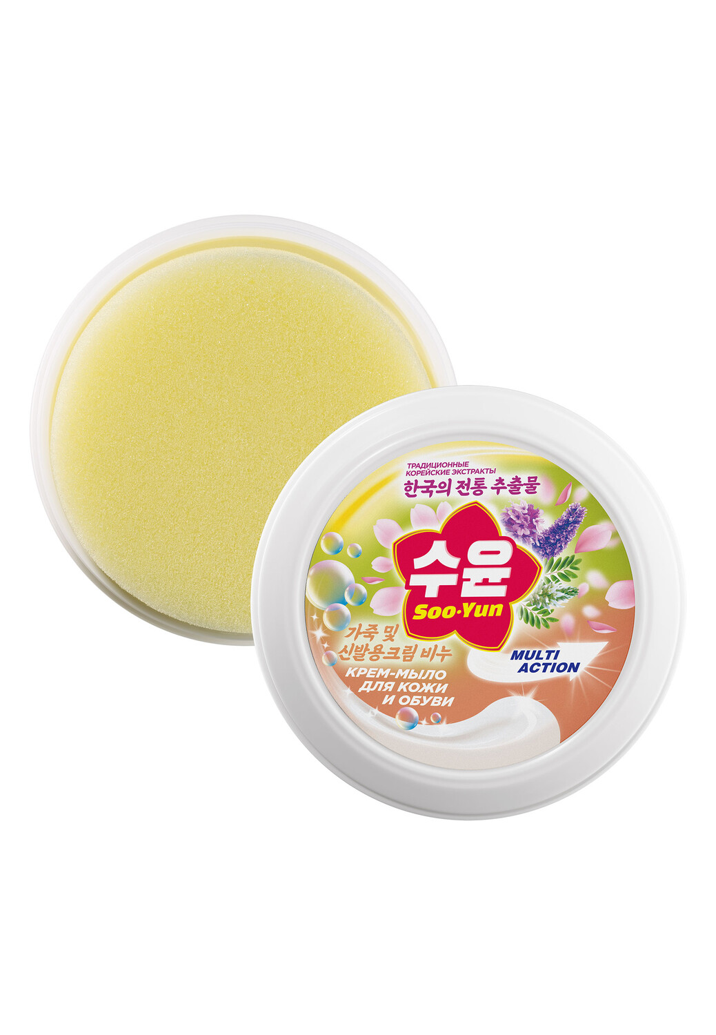 Крем-мыло для очищения изделий из кожи и обуви Soo-Yun